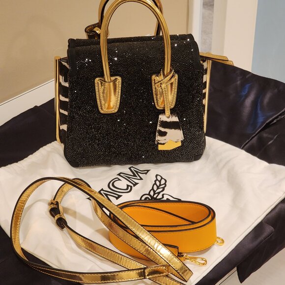MCM Handbags - Brand New!! MCM: Mini Embellished “Milla” Special Black bag